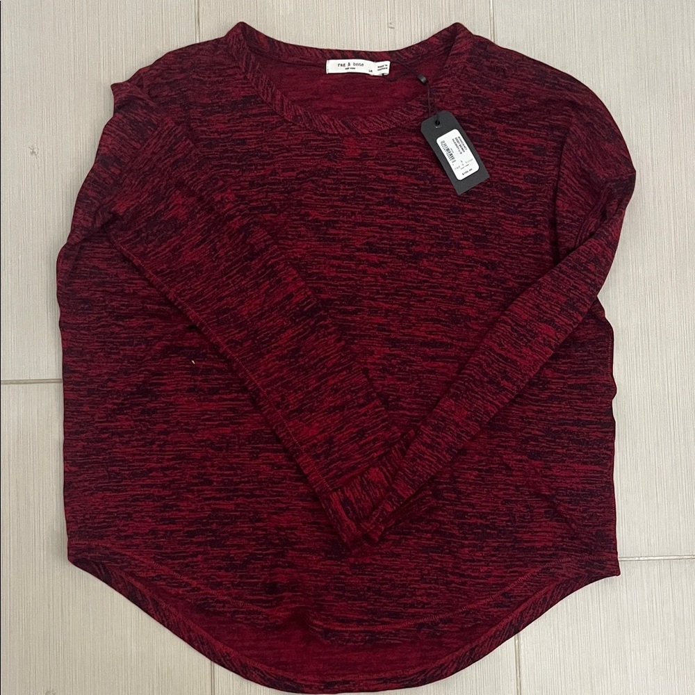 rag & bone Red Crew Neck Sweater